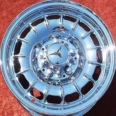 Set Of 4 Chrome 14  Mercedes Benz 380sl 300d 420sel 450sel Oem Wheels Rims 65133 • $2058.30