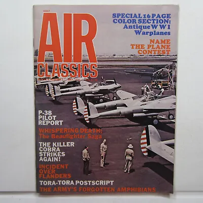 Air Classics Magazine May 1972 Vol 8 No 7 Tora Cobra P-38 Pilot Amphian Air • $12.25