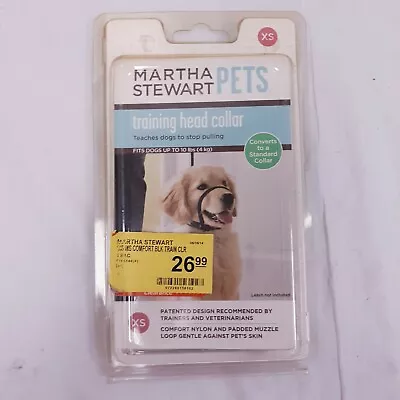 Martha Stewart Pets Training Head Collar For Dogs Black 10lbs New In Box • $19.99