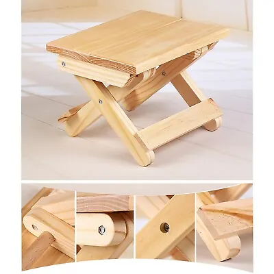 £7.90 • Buy New Antique Folding Step Stool Bench Chair For Kids Adults Furniture Durable
