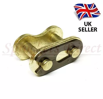 Gold 530 MOTORCYCLE BIKE DIRT BIKE ATV QUAD JOINING DRIVE CHAIN SPLIT LINK • £4.20