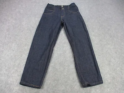 VINTAGE Guess Jeans Men 30 Blue Pascal Fit Dark Wash Hemmed USA 90s VTG 30x34 • $35.96