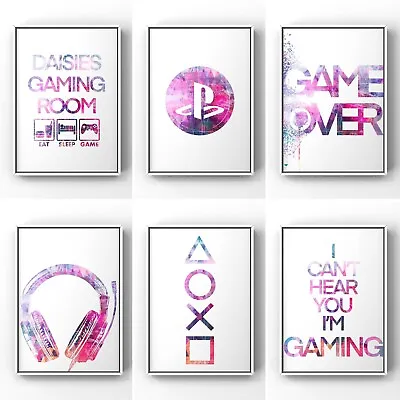 £3.95 • Buy Gaming Poster, Girls Bedroom Decor, Gamer Prints, Games Room Wall Art, Gifts