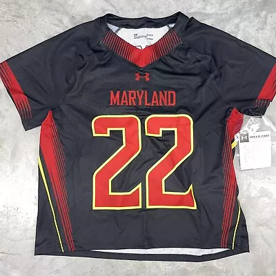 Under Armour Maryland Terrapins Lacrosse Showtime Jersey Men's L Black 1348955 • $24.99