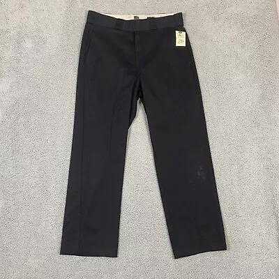 Vintage Dickies 874 Black Pants Men Size W32 L28 Chino Workwear Read* • $15.99