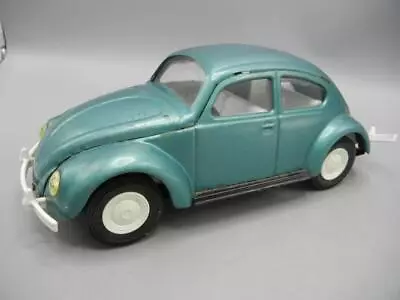 VTG Tonka 1960's Volkswagen VW Beetle Bug 52680 Pressed Steel Car Turquoise Blue • $32.50