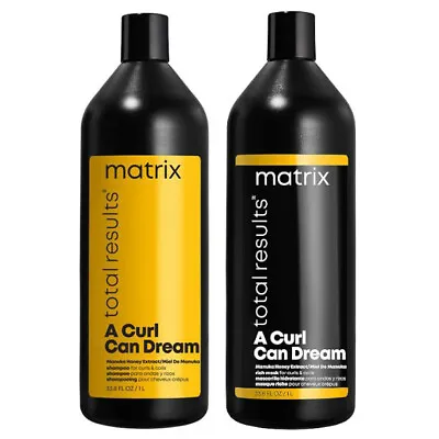 Matrix Total Results - A CURL CAN DREAM Shampoo & Mask Set 33.8 OZ 1 Liter Each • $49.10