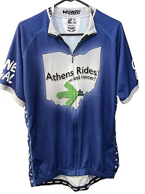 Bicycle Jersey Men’s Royal Blue Verge With Back Pockets 2XL  • $15.99