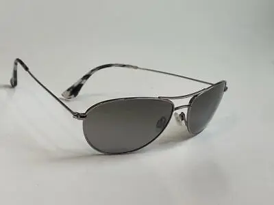 Maui Jim Baby Beach Polarized Titanium Sunglasses 245-17 Silver/Gray Display • $129