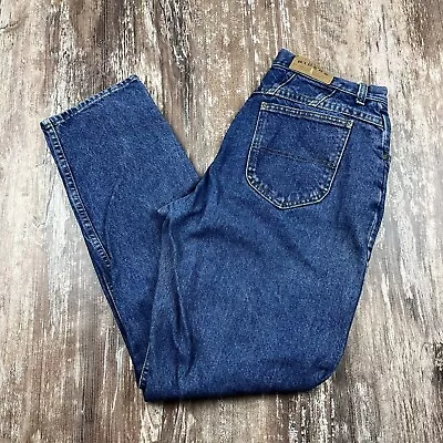 Lee Riders Vintage Womens 12 High Waisted Mom Jeans Tapered Medium Wash Blue Y2k • $24.88