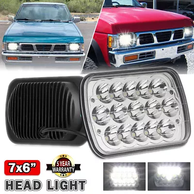 $26.21 • Buy 5x7 7x6inch Chrome LED Headlight Hi/Lo Beam For Nissan Pickup Hardbody D21 Truck