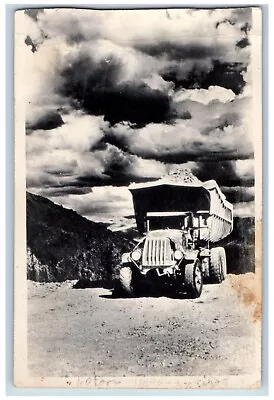 Marenci Arizona AZ Postcard RPPC Photo Mine Loaded Dump Truck Scene C1910's • $19.47