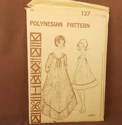 Polynesian Ladies Muumuu XS Bust Size 28 -29  Uncut Pattern 137 • $19.99