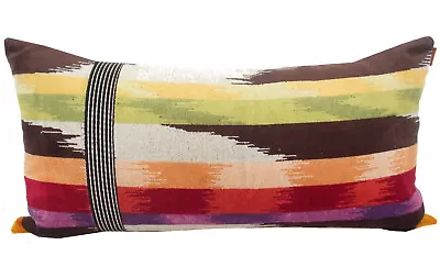 MISSONI HOME CUSHION COVER COTTON VELOUR ECOLOGIC 12X24 In HOMER T59 • $110