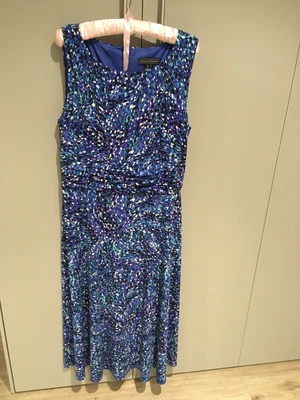 £9.99 • Buy Womens Jessica Howard Multicoloured Blue Sleeveless Dress Size 18 