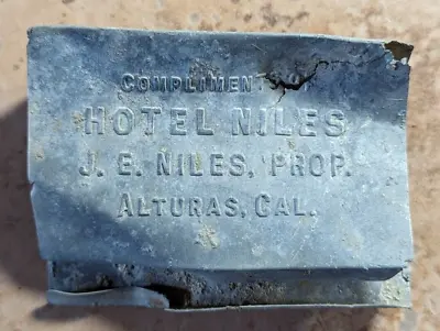 Alturas California CA Hotel Niles Match Case Safe Rare Issued Trade Tokens • $30