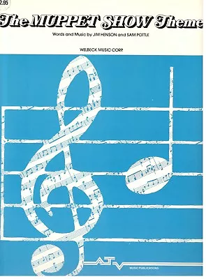 Jim Henson  The Muppet Show Theme  Sheet Music-piano/v/guitar/chords-1978-new!! • $2.75