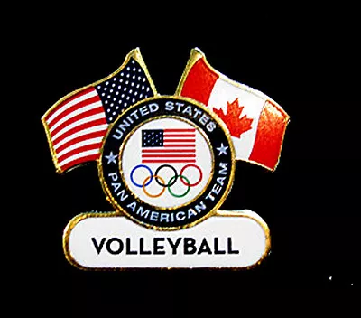 TORONTO 2015 Pan Am Olympic Games LIMITED USA Volleyball Team Pin  • $9.98