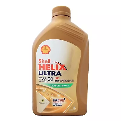 £17.95 • Buy Shell Helix Ultra SP 0W-20 0W20 Fully Synthetic Car Engine Oil - 1 Litre 1L