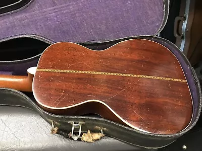 Vintage Stella 3/4 Parlor Guitar Yellow Label Excellent USA 1900-1920 With Case • $2250