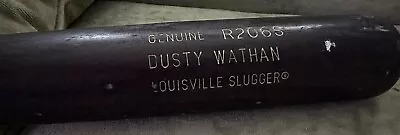 Dusty Wathan MLB Baseball Bat Game Used Cracked Phillies • $95