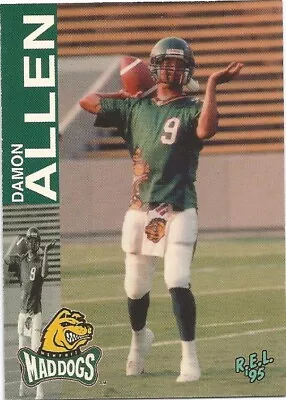 1995 Rel Cfl Damon Allen Memphis Mad Dogs #9 (cal State At Fullerton) • $8.74