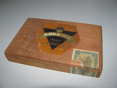 Vintage Gondolo Para Caballeros Jamaican Empty Cigar Box In Good Condition • $49.95