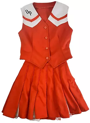 Vintage 80s RAIDERS Cheerleader Uniform Halloween Costume Teen 32 Top 22 Skirt • $38