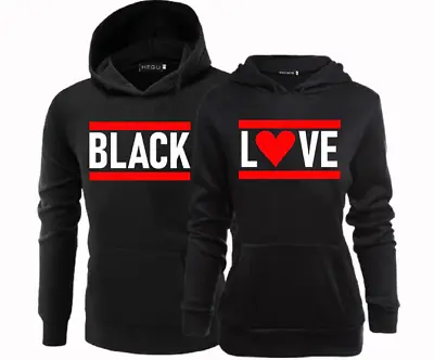 Black Love Couple Hoodies Matching Wedding Hoodies Valentines Day • $29.95