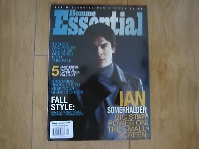 Homme Essential Magazine Winter September / October 2012 Ian Somerhalder New. • $75.76