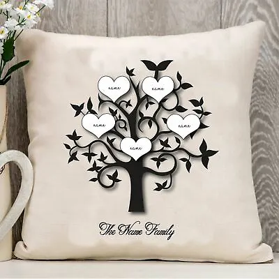 £7.75 • Buy Personalised Mum Family Tree Mothers Day Love Cushion Pillow Text Mom Mummy Gift