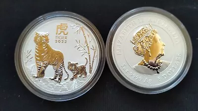 Perth Mint 2022 Lunar Tiger 5oz Silver Coin UNC • $400