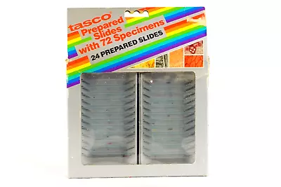 1985 TASCO Prepared Microscope Slides #1470 72 Specimens On 24 Slides • $32.10