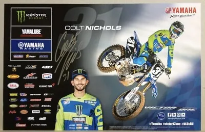 Colt Nichols Signed Poster Motorcross Supercross YAMAHA • $2.99