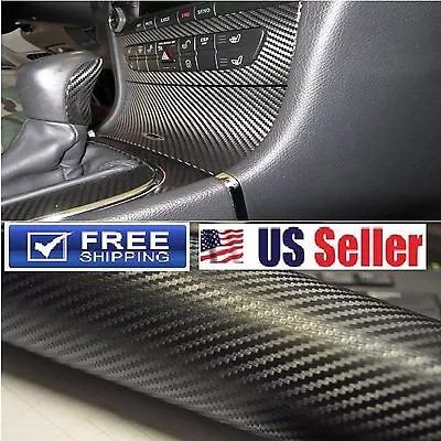 Premium 4D Gloss Carbon Vinyl DIY Wrap Sticker Paint Protection Film 6FTx5FT 72  • $49.49