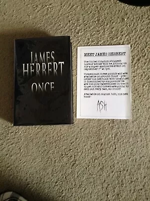 James Herbert: Once: Signed Uk First Edition Hardcover 1/1  • £100