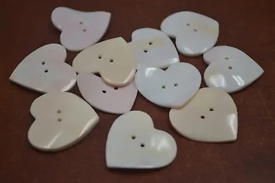 12 Pcs Pink Conch Concho Shell Heart Sewing Buttons 1 3/8  #2055 • $15