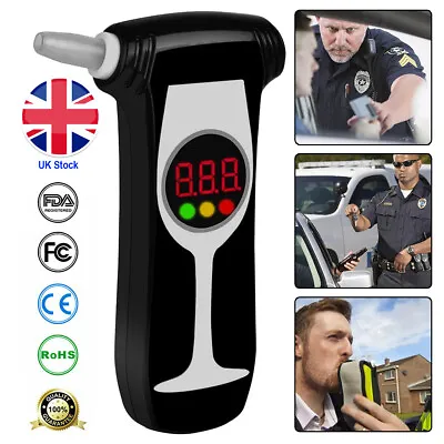 £12.69 • Buy Police LCD Digital Breath Alcohol Analyzer Tester Pro Breathalyzer Test Detector
