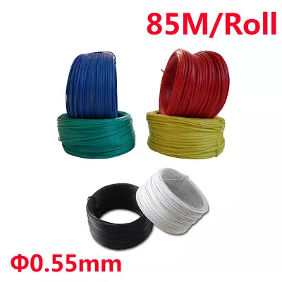 85m/Roll Wire Dia Φ0.55mm Plastic Coated Cable Ties Flat Twist Ties Colorful • £9.95