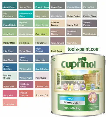 Cuprinol Garden Shades 1L Tinted To Order Perfect Protection Beautiful Colour • £19.99