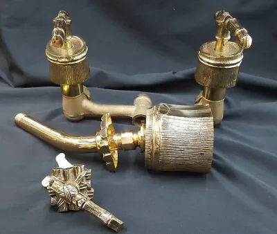 Unique Solid Brass Bamboo Design Faucet & Shower Head Set Plus Converter • $520