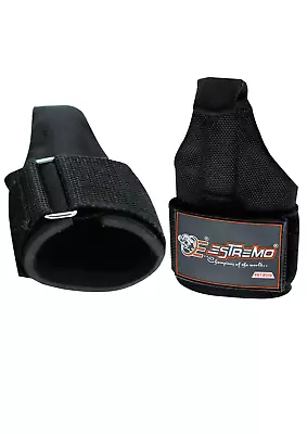 Power Weight Lifting Hook Bar Wrist Support Gym Training Fitness Workout Straps • $15.99