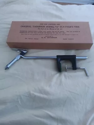 Vintage Thompson Model “A” Clamp Fly Tying Vise Fly-Tying In Box • $30