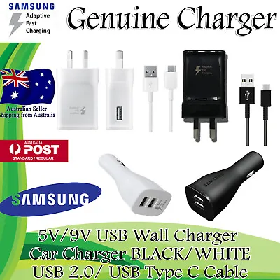 GENUINE SAMSUNG Fast Charger 9V AC Wall Adapter USB C For S7 S6 S8 Note 4 5 7 • $7.94