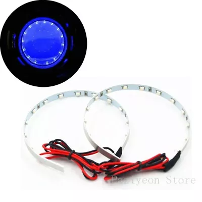 3'' Blue Devil Demon Eyes Halo Ring LED For Projector Lens Headlight Retrofit • $8.99