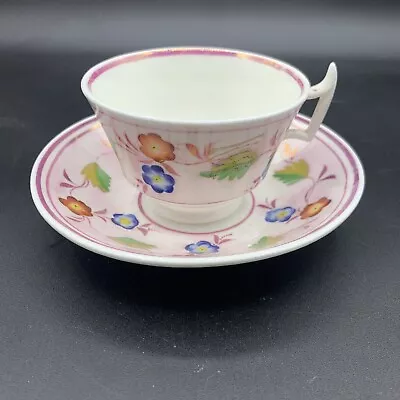 Vintage Pink Tea Cup & Saucer  • $14