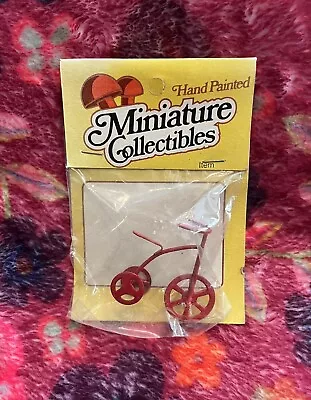 Hand Painted Miniature Collectibles Red Tricycle • $9.79