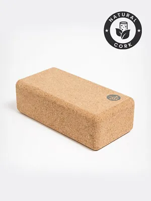 Manduka Lean Cork Exercise Fitness Gym Balance Yoga Brick Block 8 X 4 X 2 • £18