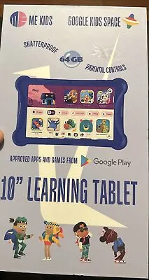 ME K10 Google Kids Learning Tablet BUNDLE 10” 64GB + Bumper Case Kickstand • $89.99