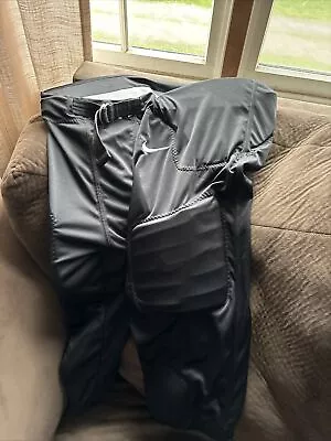 Black Nike Dri-Fit Football Pants Integrated Pads BLACK 2xLarge Polyester • $5